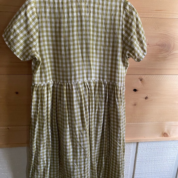 NPL lime gingham maxi mama dress - Picture 2 of 3